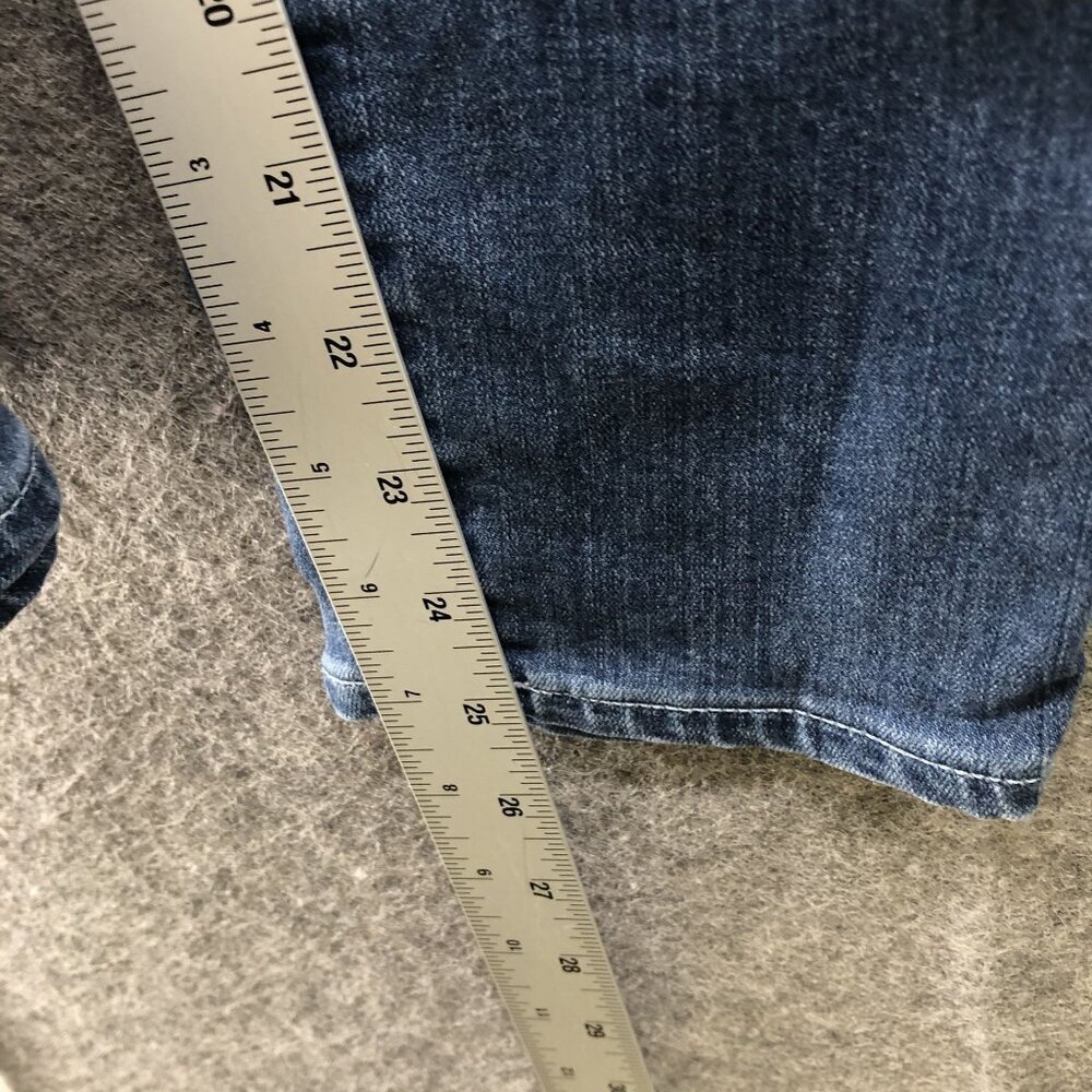 Paige Verdugo Crop Skinny Jeans Womens Size 30 Blue Mid Rise Medium Wash‎ - Picture 9 of 10